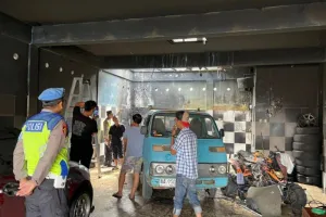 Garasi Rental Mobil di Panjer Kebumen Terbakar, Kerugian Capai Puluhan Juta