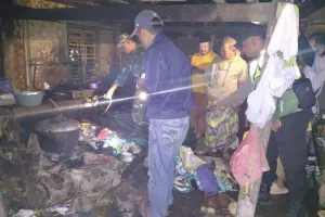 Tabung Gas Bocor Dekat Tungku, Dapur Warga di Arjowinangun Puring Ludes Terbakar