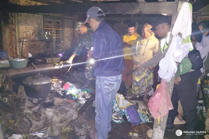 Tabung Gas Bocor Dekat Tungku, Dapur Warga di Arjowinangun Puring Ludes Terbakar