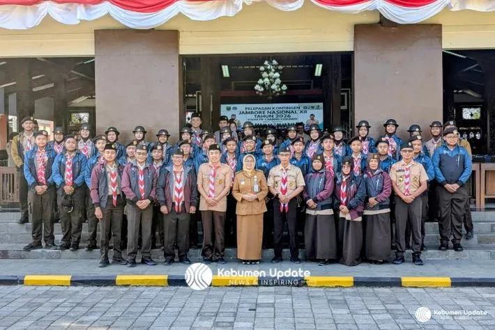 32 Pramuka Penggalang Terbaik Kebumen Resmi Berangkat ke Jambore Nasional 2026