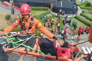 Sistem Pengereman Gagal, Tim SAR Gabungan Evakuasi Korban Flying Fox Kampus