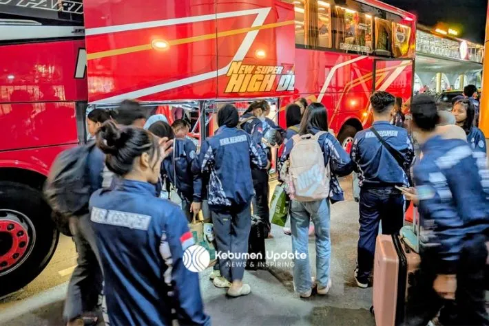 POPDA Jateng 2026: Kontingen Kebumen Diantar Pulang Menggunakan Armada Bus dan Elf