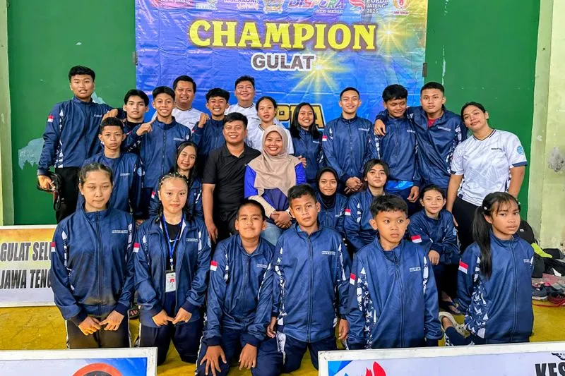 Gulat Kebumen Sukses Sabet 1 Emas, 1 Perak, dan 4 Perunggu di POPDA Jateng 2026
