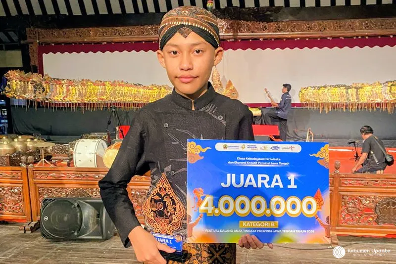 Banggakan Kebumen! Haidar Azka Sabet Juara 1 Festival Dalang Anak Tingkat Provinsi Jawa Tengah
