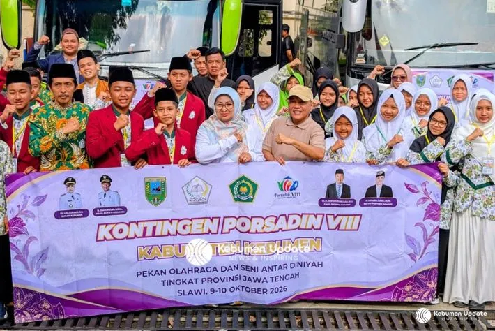 Kontingen Kebumen Resmi Berangkat ke PORSADIN VIII Jateng di Tegal, Targetkan Prestasi Terbaik
