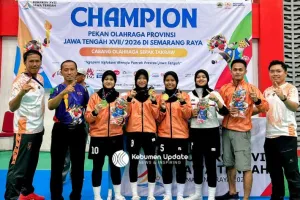 Sepak Takraw Sumbang Medali Emas Pertama untuk Kontingen Kebumen di Porprov Jateng 