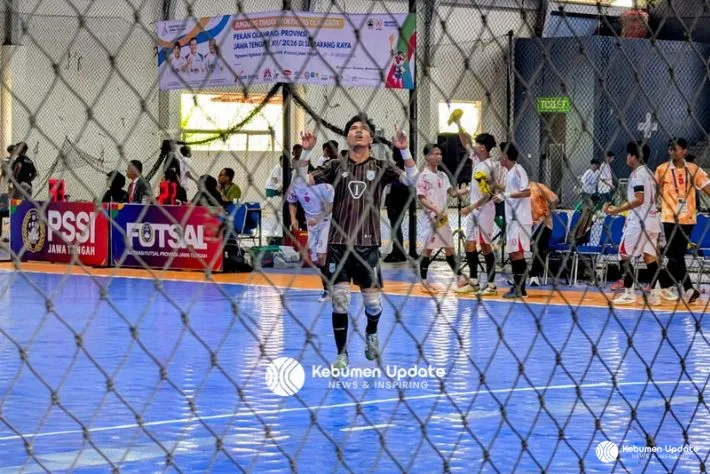 Kalahkan Tuan Rumah, Tim Futsal Putra Kebumen Melaju ke Babak Final Porprov Jateng