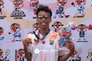 Lompat Jangkit Putra Sumbang Medali Perak ke-5 untuk Kontingen Kebumen